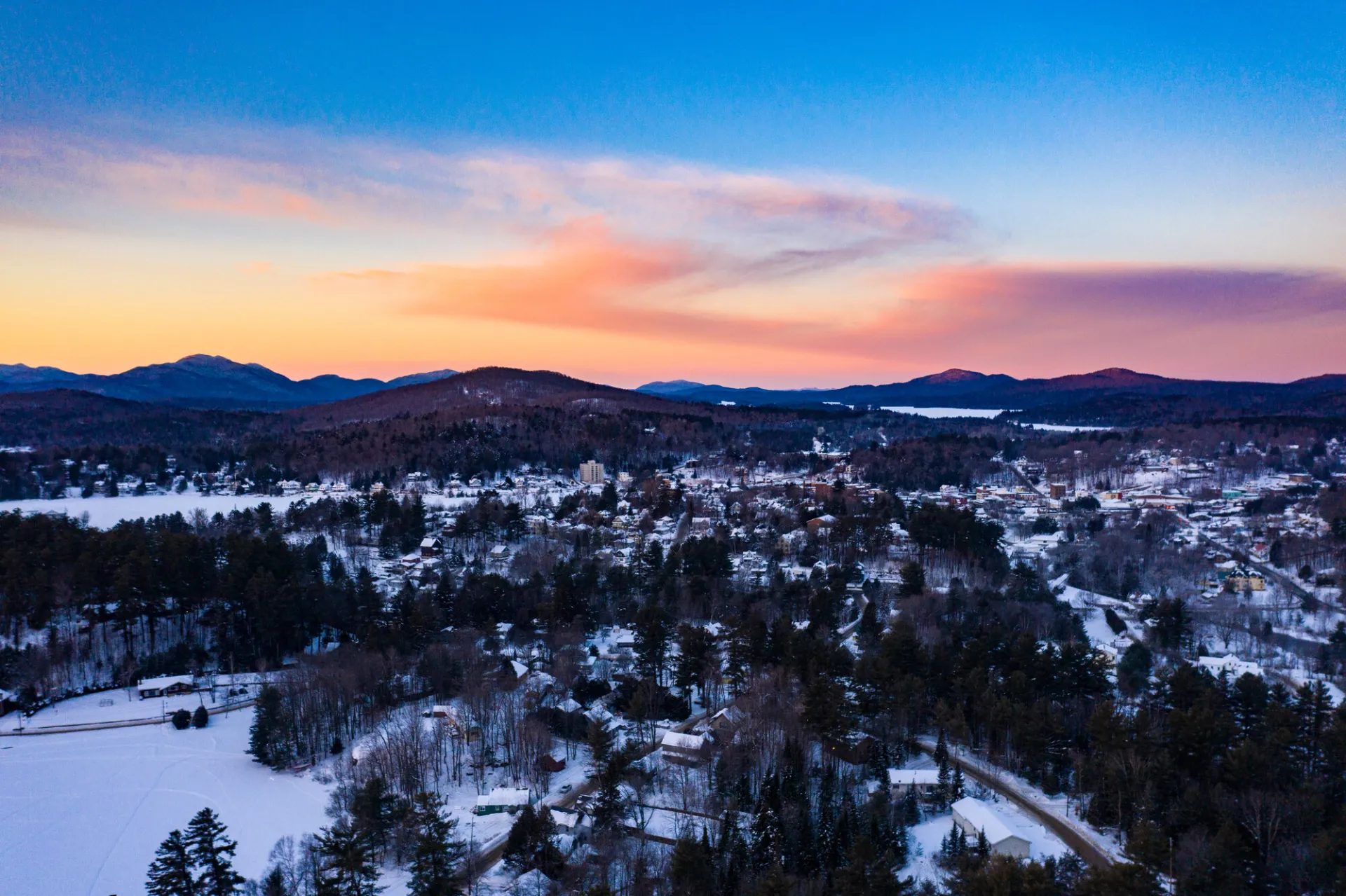 Winter views in Saranac Lake.