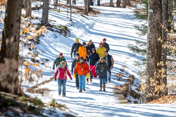 Brewski participants on the trail 
