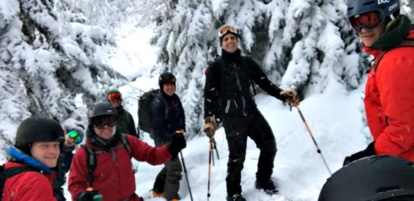 This is a fine location for a challenging backcountry ski.