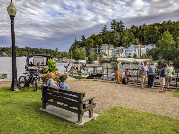 Riverside Park creates a wonderful Adirondack gathering place.