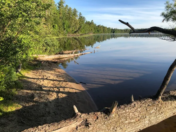 The sandy beaches of Lake Clear