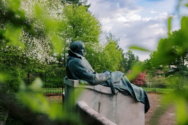 E. L. Trudeau Statue on Trudeau Institute Campus