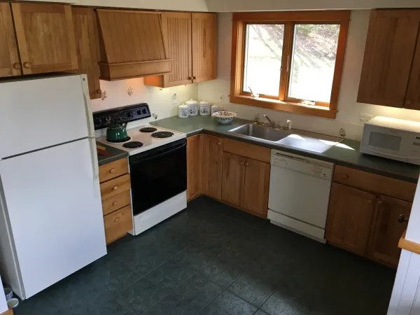 A cozy kitchen.