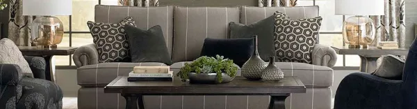 A staged living room 