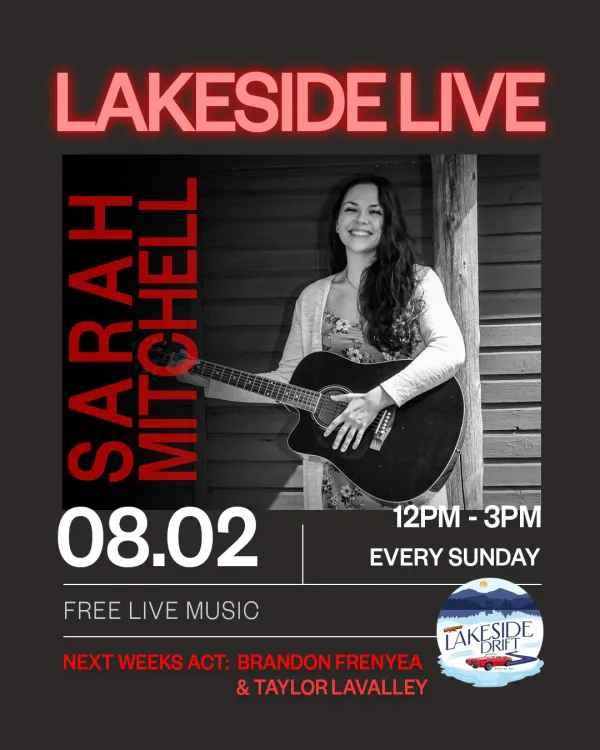Lakeside Live at Lakeside Drift featuring Sarah Mitchell