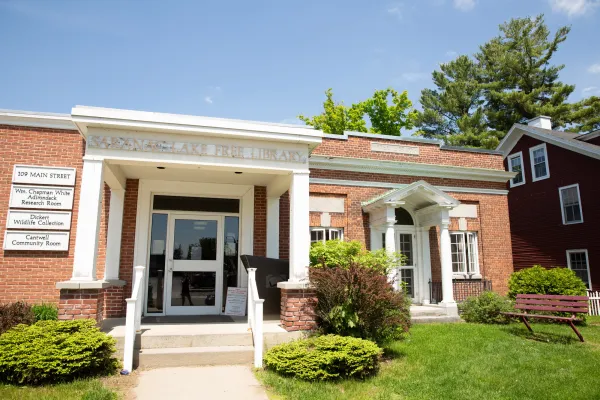 Exterior of Saranac Lake Free Library.