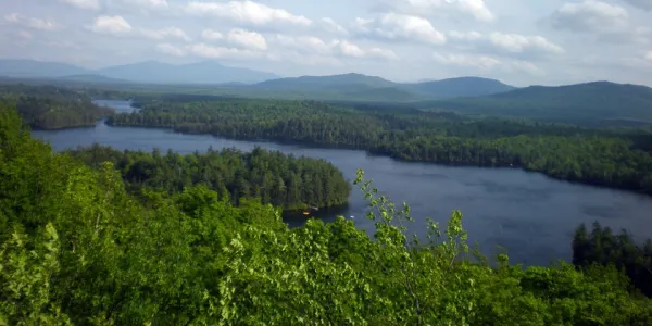 The views of Loon Lake from Loon Lake Mountain
