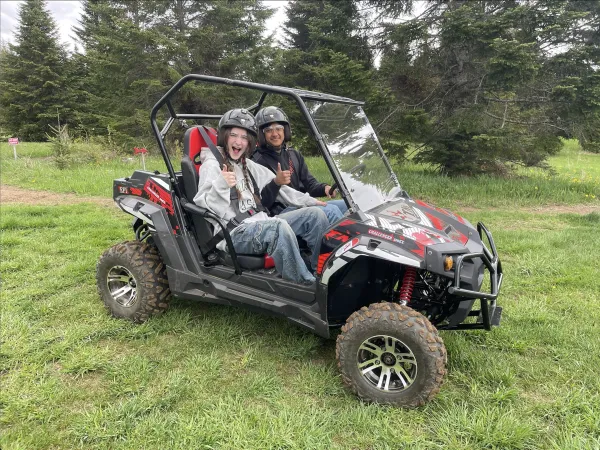 Thumbs up on the UTV