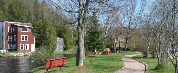 Riverwalk in the spring.