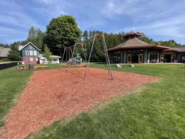 The swingset at William Morris Park.