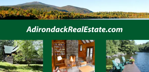 A flyer for the Adirondack Real Estate 