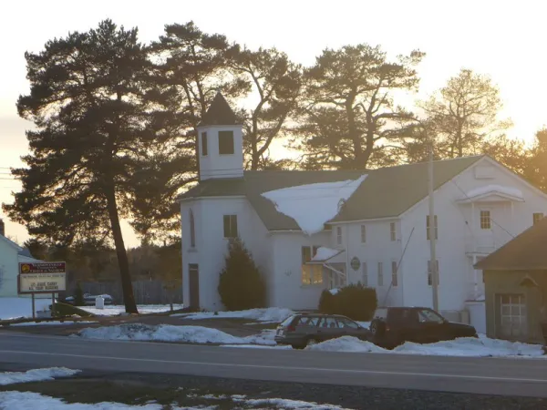 A white church