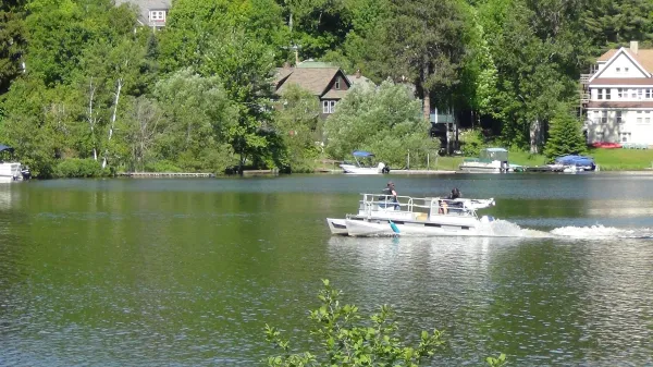 Lots of scenic enjoyment from the slow pace of a pontoon boat.