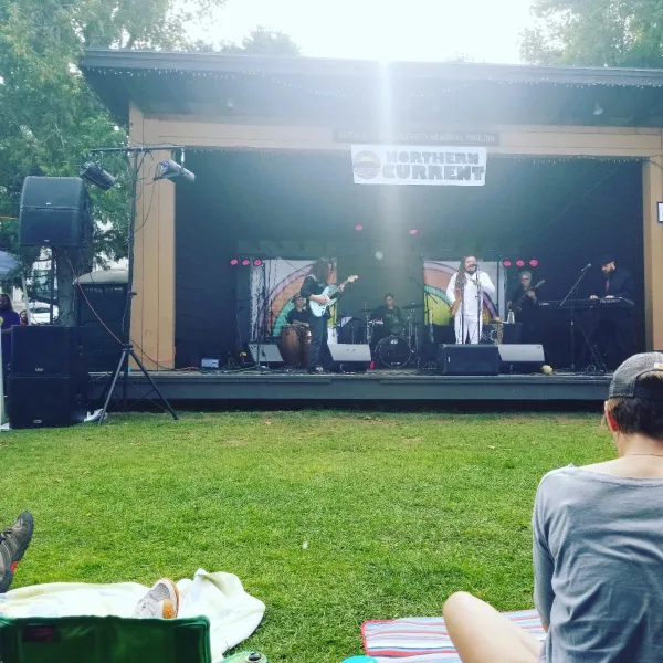 Bands are often featured at the bandshell in Riverside Park.