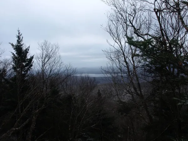 The view from the summit covers a view with very few human features.