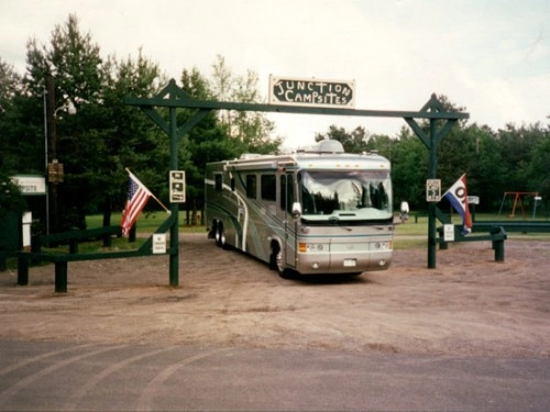 Entry Sign for the Junction Campground