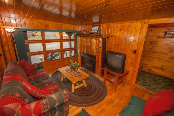 Another sitting room with fireplace