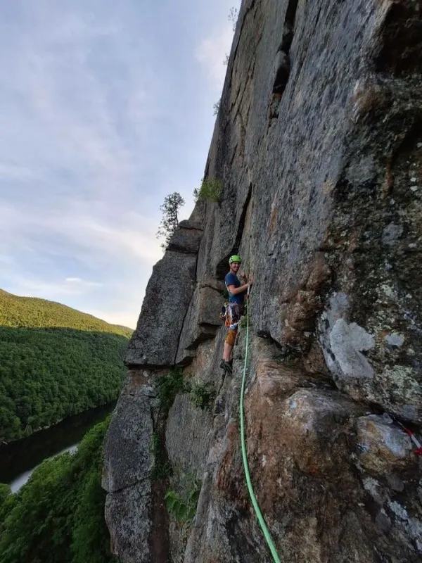 Climbing rock faces