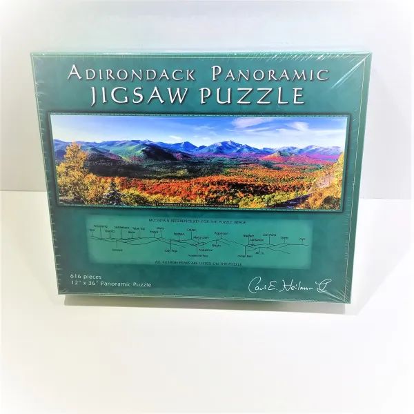 A jigsaw puzzle of the adirondack mountains