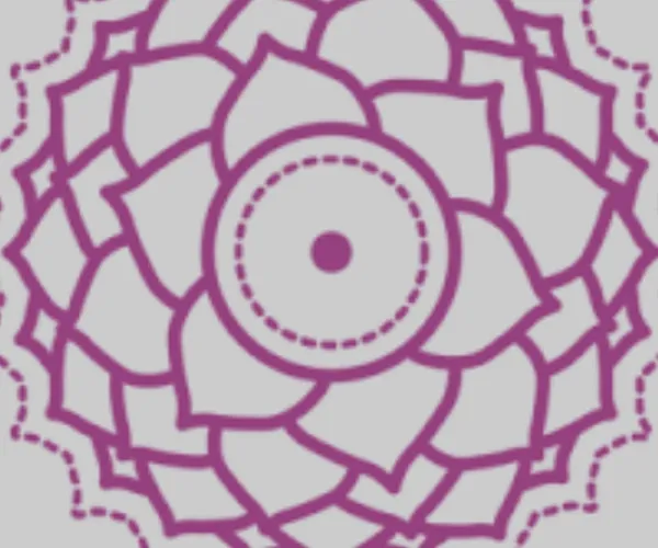 Pink and white flower illustration