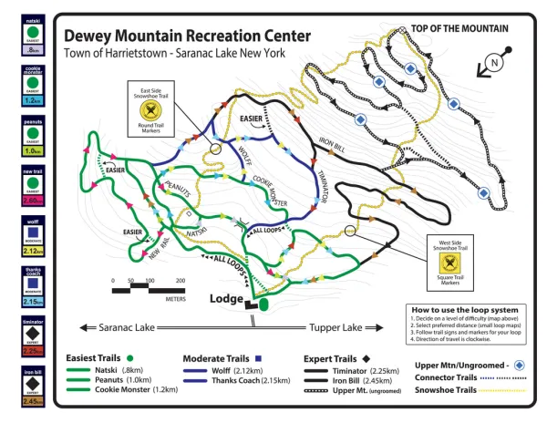 Dewey Mountain Trail Map