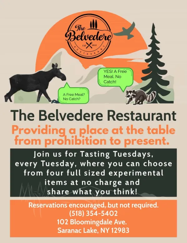 Tasting Tuesday's informational flyer
