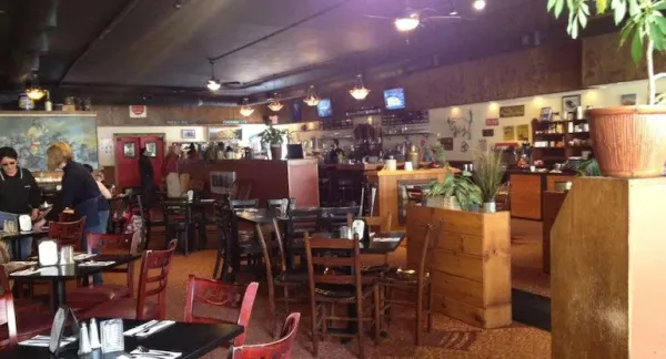 A view of the bar area at Downhill Grill