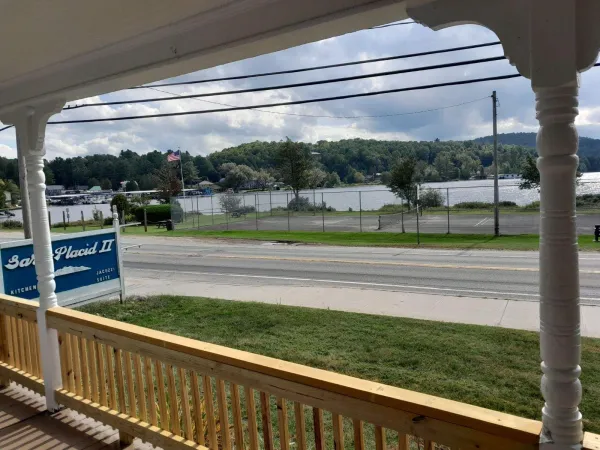 A view of the water across the street from Sara Placid Inn & Suites.