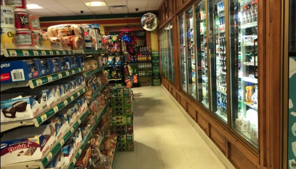 The beer aisle in Fusion Market.