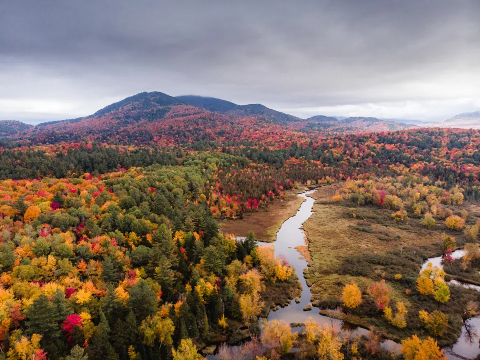 Fall in Saranac Lake.