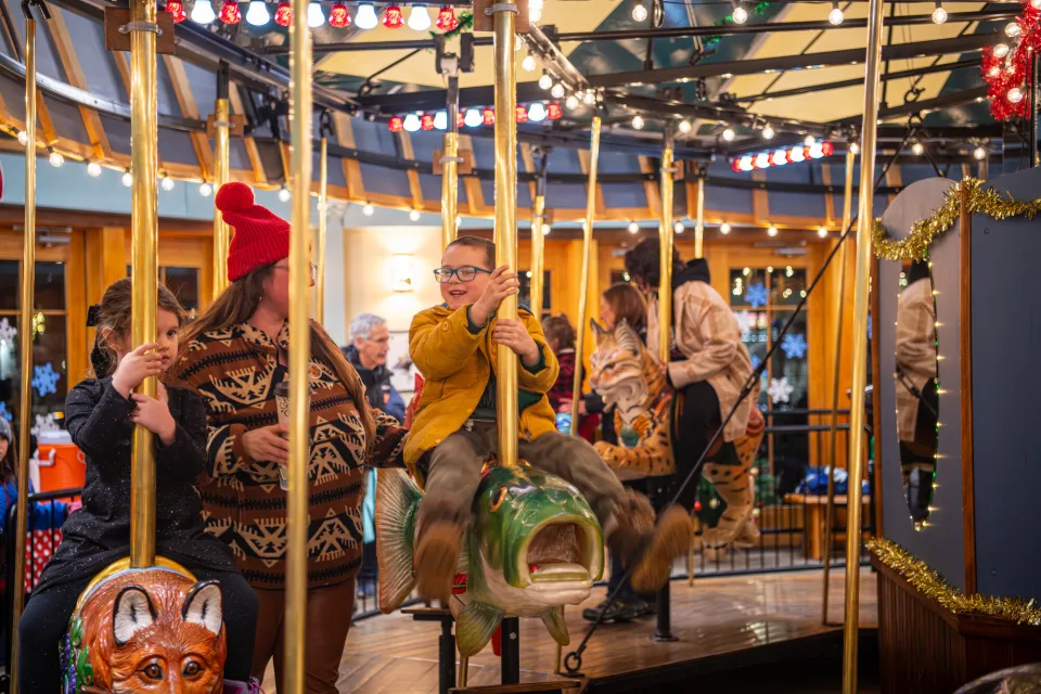 Saranac Lake Adirondack Carousel.